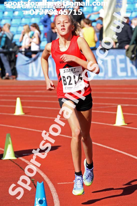 Girls under-15s  Northern 3 Stage Road Relay, SportsCity, Manchester. Photo: David T. Hewitson/Sports for All Pics
